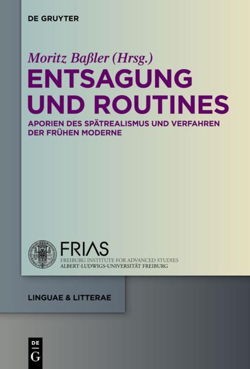 Actual product image Entsagung und Routines (German, Moritz Bassler, 2013)