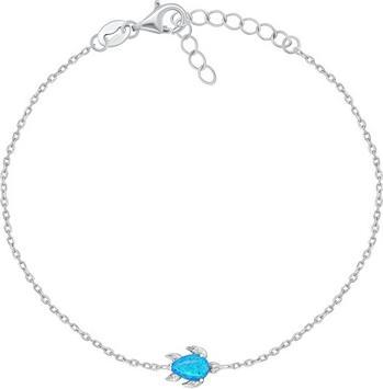Actual product image Brilio Silver - Beautiful silver turtle bracelet BRC121WB