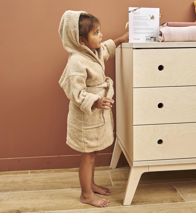 Image du produit Meyco Peignoir mt 86/92 basic éponge sable (86, 92)