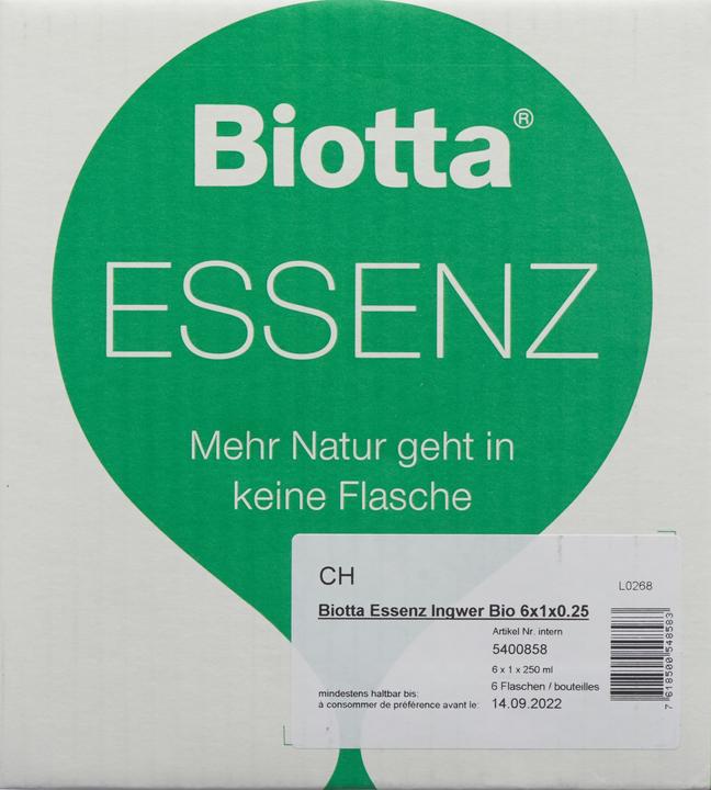 Image du produit Biotta Essence de gingembre biologique (6 x 25 cl)