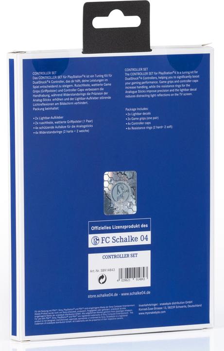 Actual product image Snakebyte PS4 Controller Set Schalke 04 (without controller) (Playstation Classic)