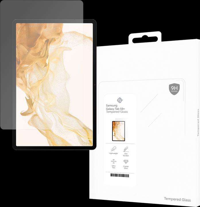 Produktbild Cazy Schutzglass Kompatibel mit Samsung Galaxy Tab S9+ / S9 FE+ - Displayschutz Tempered Glass - (1 Stück, Galaxy Tab S9+, Galaxy Tab S9 FE+)