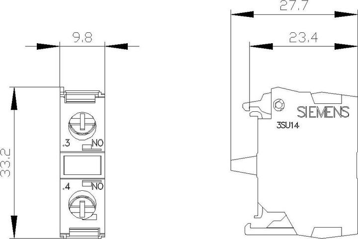 Immagine prodotto Siemens Modulo di contatto con 1 contatto 1NO