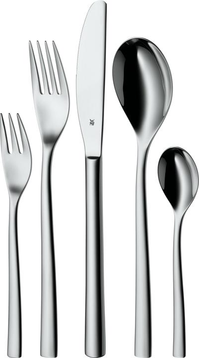 WMF Besteck Besteckset 12 Personen Palermo 60tlg Monobloc Edelstahl poliert (60 Stück, Besteck Set)