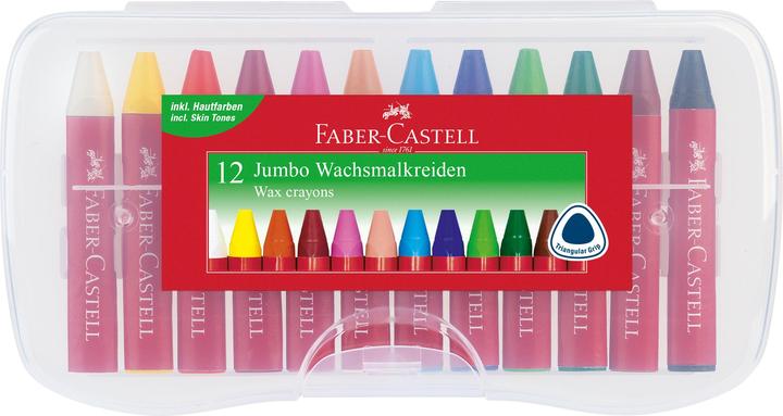 Image du produit Faber-Castell crayon de cire JUMBO (Multicolore, 12 x)