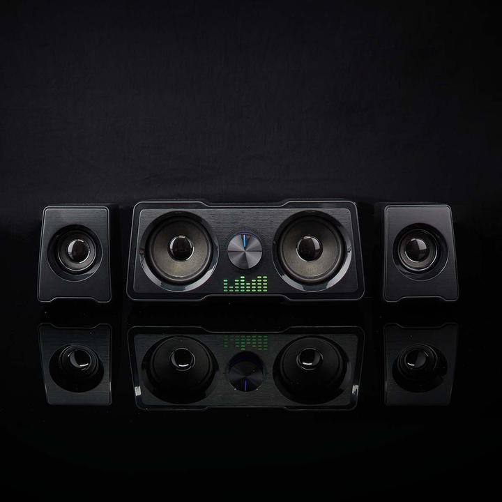 Actual product image Nedis Gaming Speaker | Speaker Channels: 2.2 | Power Supply via USB | 3.5 mm Plug | 48