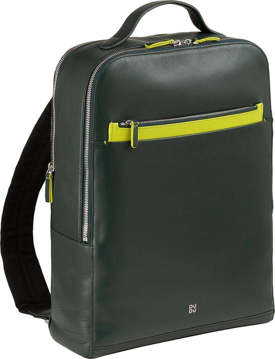 Actual product image Dudubags Baltimora - Leather Backpack 13" Mangrove (10 l)