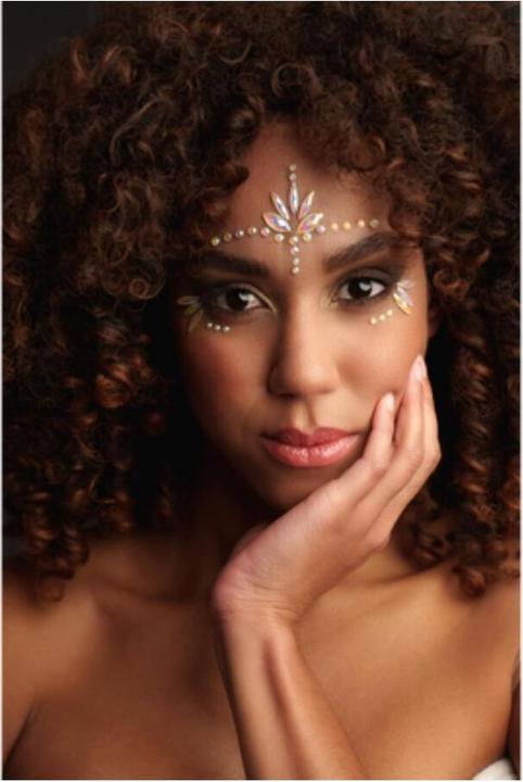 Actual product image Ouch! Body Jewelry Stickers - Face - Glow in the Dark
