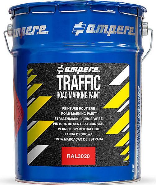 Immagine prodotto Ampere Vernice spartitraffico, secchio da 5 kg, rosso. (Rosso, 3.03 l)