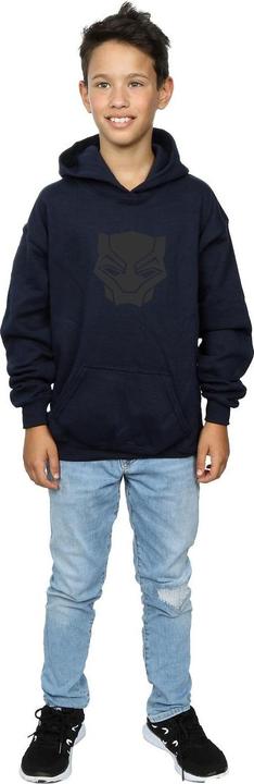 Immagine prodotto Felpa con cappuccio Black Panther Black on Black per ragazzi (140, 146)