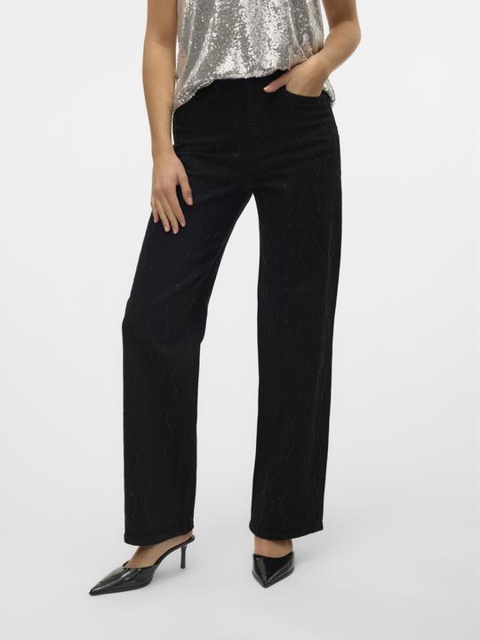 Immagine prodotto Vero Moda VMTESSA Hohe Taille Weiter Beinschnitt Jeans Weit geschnitten (W29/L30)
