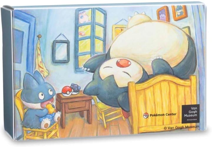 Actual product image Pokémon Center × Van Gogh Museum: Munchlax & Snorlax Inspired by The Bedroom Double Deck Box