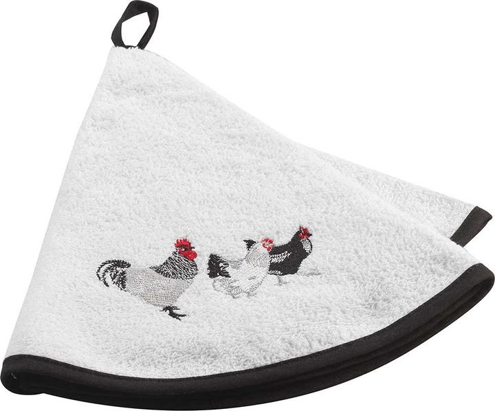 Immagine prodotto Casativo Asciugamano rotondo Polli da appendere, cotone, 60 x 60 cm (60 x 60 cm)