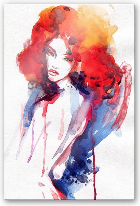 Produktbild Trenddeko Die Frau mit dem feuerroten Haar (100 x 150 cm)
