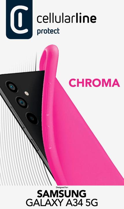 Actual product image Cellularline Rubber Case Chroma (Samsung Galaxy A34 5G)