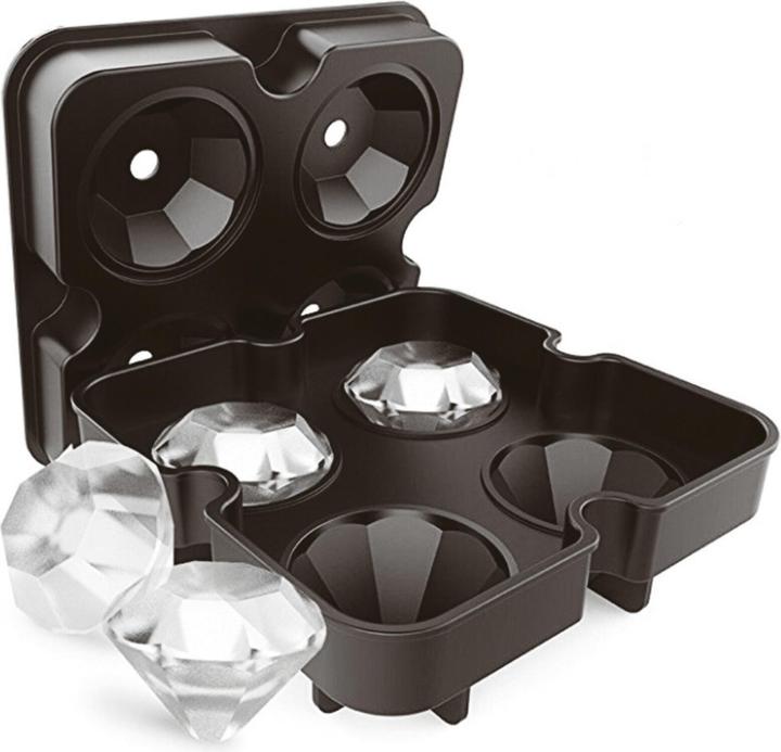 Paderno Stampo per cubetti di ghiaccio Diamond Black
