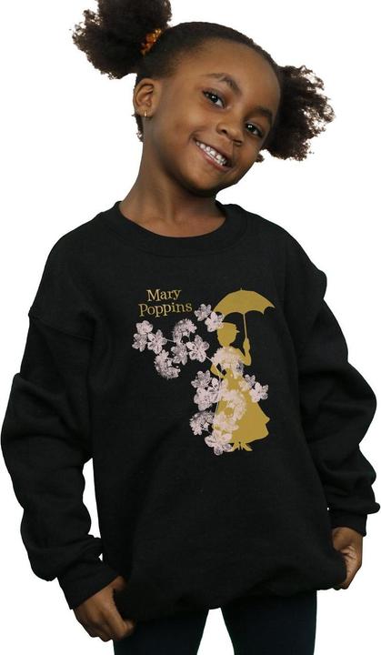 Immagine prodotto Disney Mary Poppins Floral Silhouette Felpa Ragazze (152, 158)