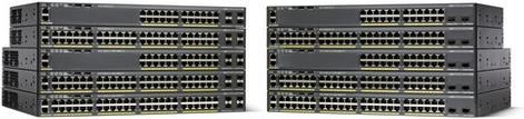 Actual product image Cisco 2960X-24PSQ-L: 24 Port LAN Base SW (24 Ports)