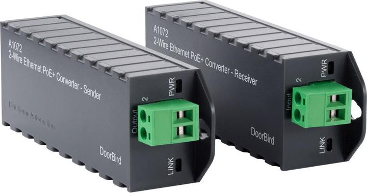 Produktbild Doorbird 2-Draht Ethernet PoE+ Konverter A1072