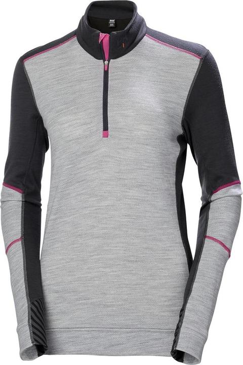 Actual product image Helly Hansen Workwear Moteriški apatiniai marškinėliai HELLY HANSEN Lifa Merino Crewneck, pilki/juodi XS (XS)