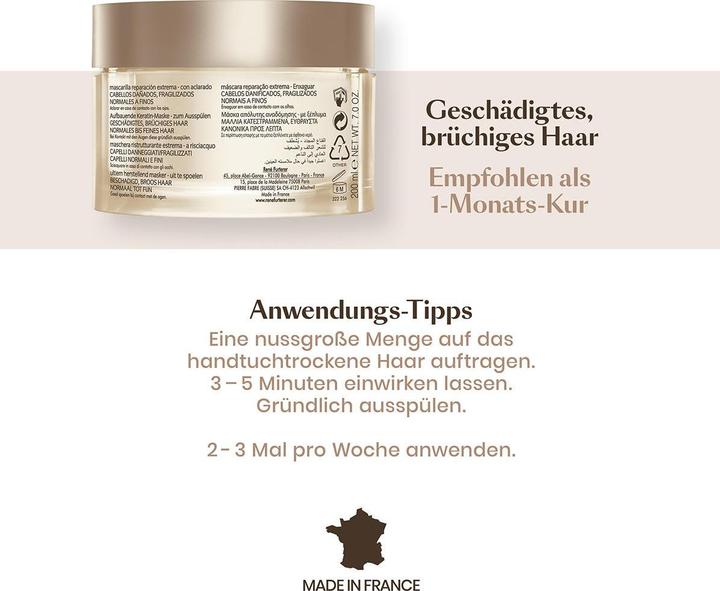 Produktbild Rene Furterer Absolue Kératine - Masque Réparateur Ultime (200 ml)