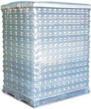 Produktbild Transpak Schrumpfhaube Masse 1250+1000x2475mm Stärke 125µ PE transparent Seitenfalte (25 Stück)