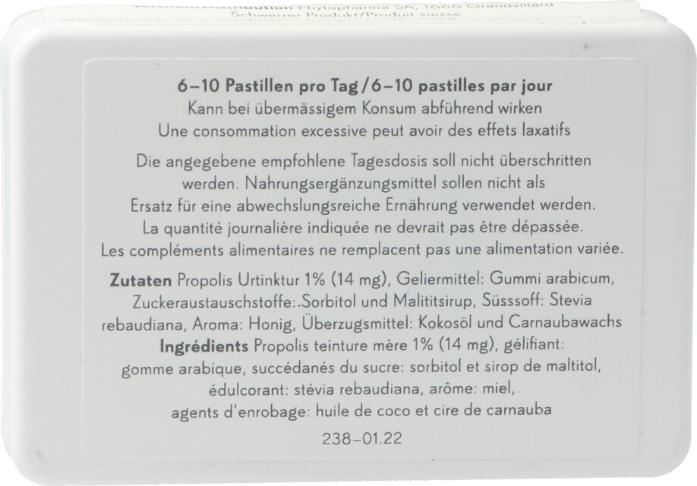 Nährwerte und Zutaten Phytopharma Propolis (1 Stück, Pastillen, 55 g)
