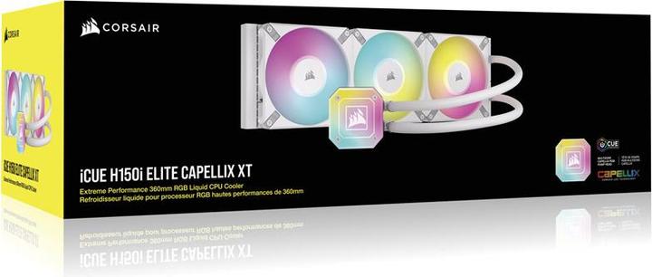 Actual product image Corsair CPC iCUE H150i ELITE CAPELLIX XT White