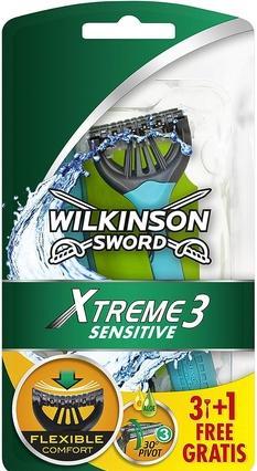 Produktbild Wilkinson Xtreme3 Sensitive ( 4 Ks ) - Disposable Shaver For Men