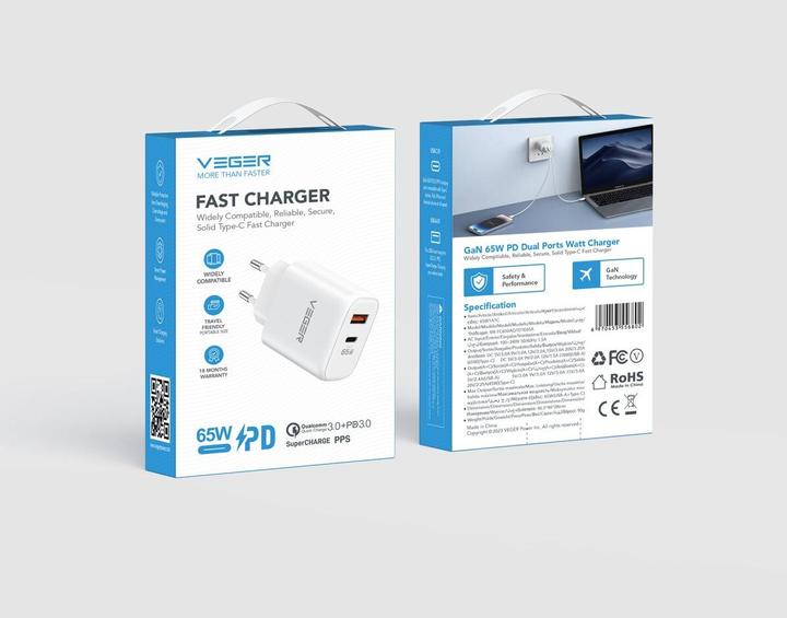 Immagine prodotto Veger - Fast Charger Ladegerät (65 W)