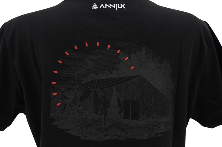 Actual product image Annjuk T-Shirt Black Logo Small Men M (M)