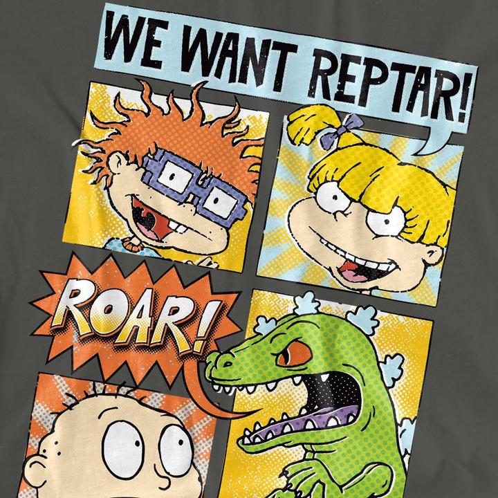 Actual product image Rugrats Unisex Adult We Want Reptar! Comic T-Shirt (XL)