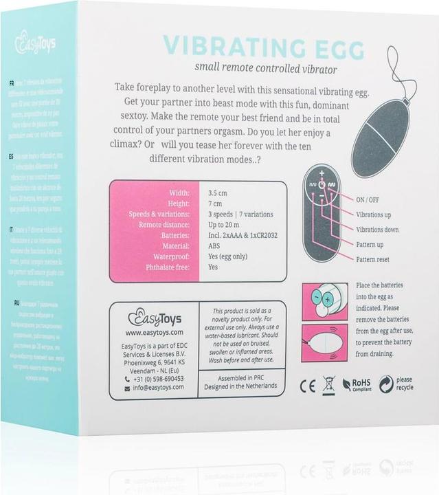 Actual product image Easytoys Vibrating bullet