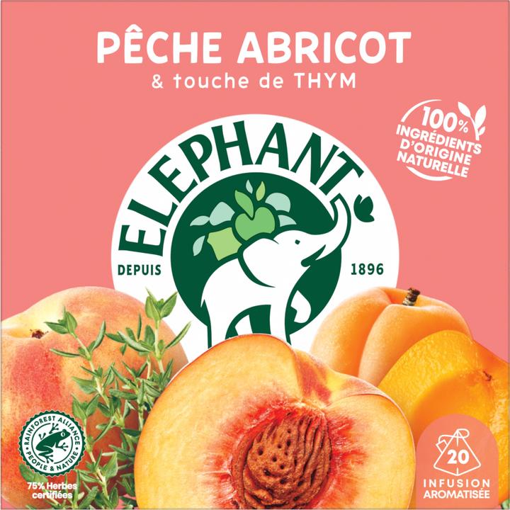 Actual product image Elephant Infusion Péche Abricot (38 g)