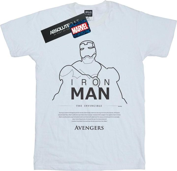 Actual product image Mens Iron Man Single Line T-Shirt (3XL)