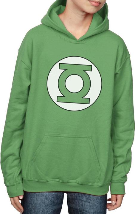 Actual product image Boys Green Lantern Logo Hoodie (128)