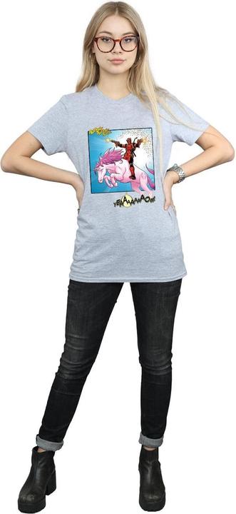 Actual product image Womens/Ladies Deadpool Hey You Cotton Boyfriend T-Shirt (XL)