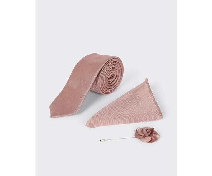 Actual product image Burton Mens Plain Wedding Tie Set