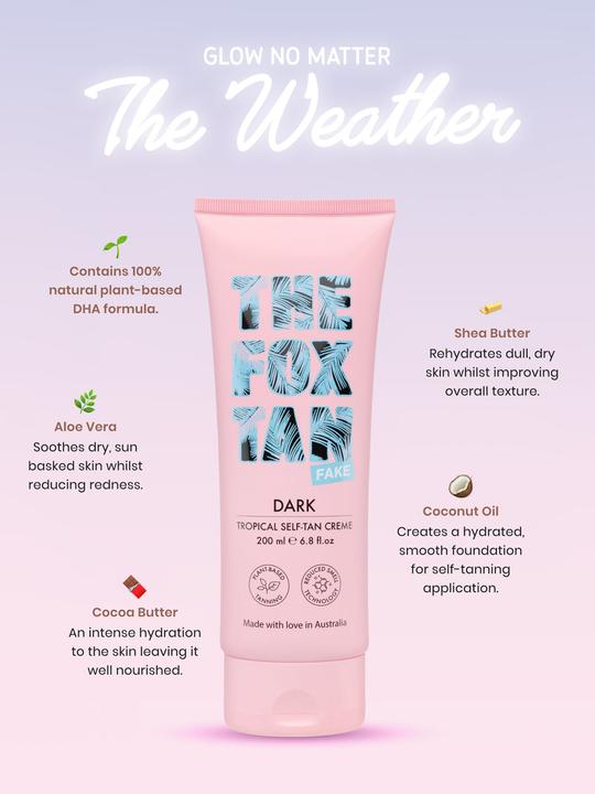 Produktbild The Fox Tan Dark Tropical Self-Tan Crème (Selbstbräunungscreme, 200 ml)