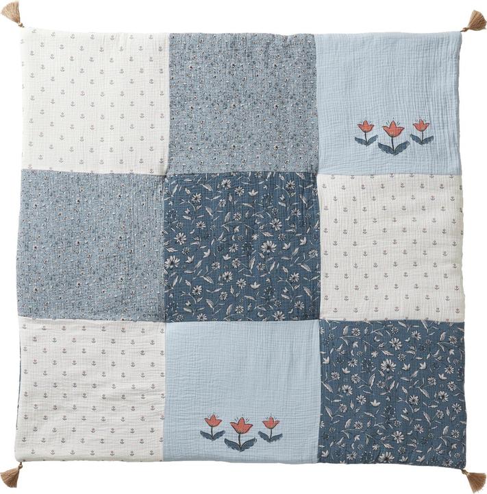 Immagine prodotto Vertbaudet Tappetino patchwork per bambini/tappetino per box INDIA FLOWER, nappe