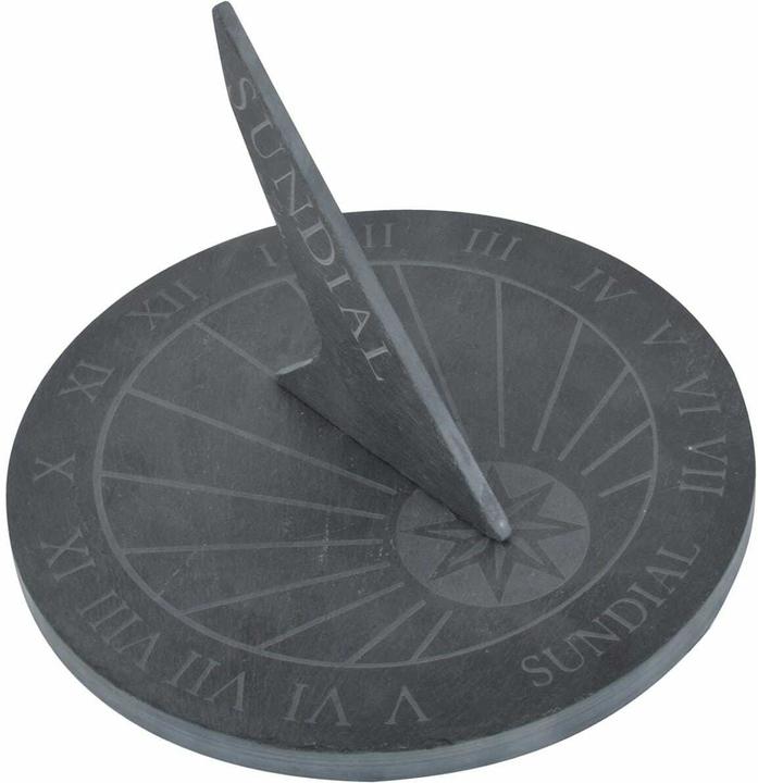 Image du produit Esschert Design Cadran solaire rond Ardoise (3,5 x 27,5 x 27,5 cm)