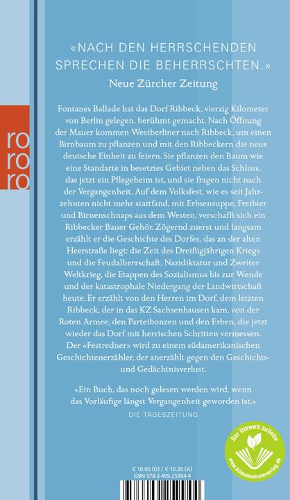 Produktbild Die Birnen von Ribbeck (Deutsch, Friedrich Christian Delius, 2013)