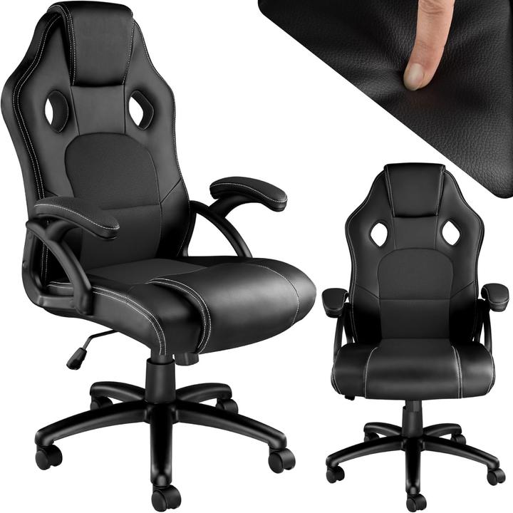 Image du produit tectake Siège sport Fauteuil de direction, noir-noir