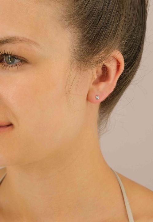 Image du produit Muau Boucles d'oreilles monture à cadre (750, Or 14 K)