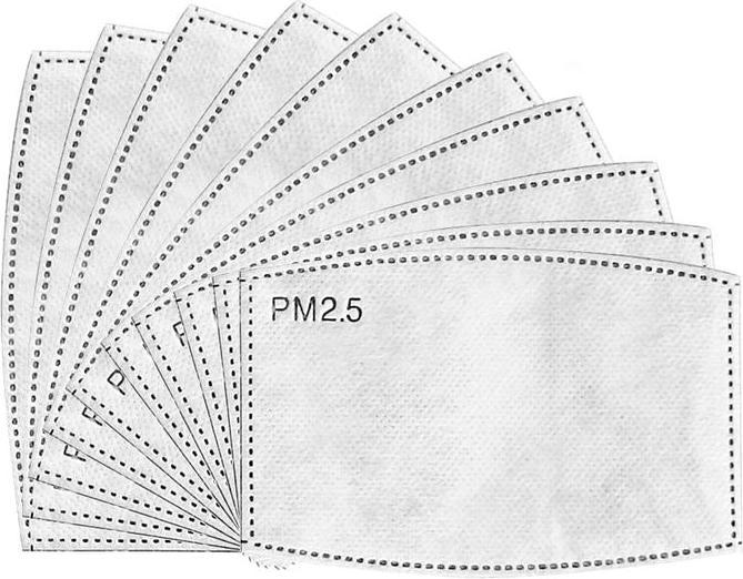 Hermex PM2.5 Filter with activated carbon for face mask Dust masks 10 pieces (10 x)