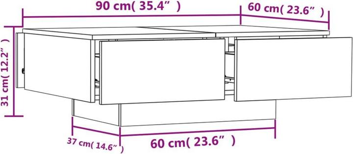 Produktbild VidaXL Elliot (90 x 60 x 31 cm)