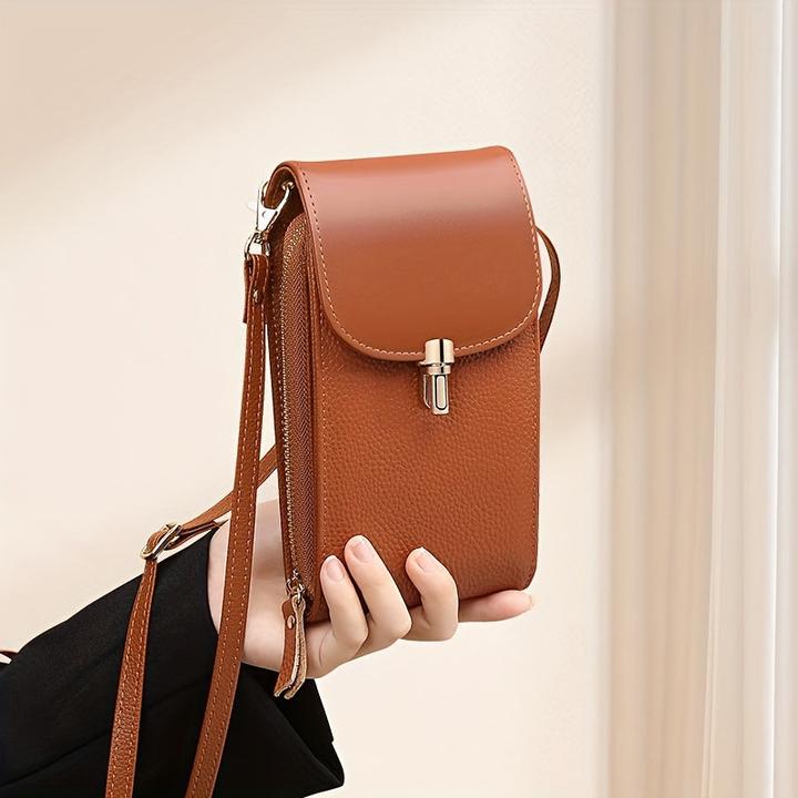 Image du produit Only-Bags.Store Étui pour téléphone portable en cuir véritable, sac à bandoulière, sac à bandoulière, 8 fentes pour