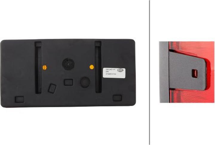 Produktbild Hella Rücklicht rechts Glühlampen-Technologie für DEUTZ-FAHR