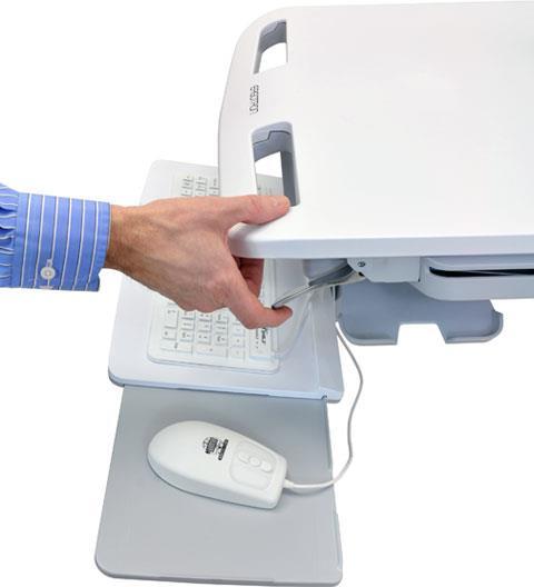 Actual product image Ergotron Trolley for LCD display/keyboard/mouse/CPU/notebook/barcode scanner - medical -...