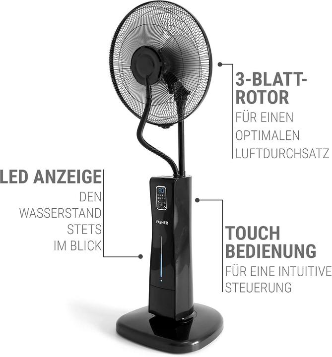 Produktbild Vasner Standventilator mit Wasserkühlung (48 dB)